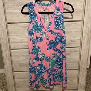 Lilly Pulitzer Essie Dress Barefoot Princess in Pink Pout